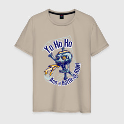 Череп Йо Хо Хо  – Мужская футболка хлопок с принтом купить со скидкой в -20%