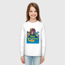 Детский лонгслив хлопок The Beatles on a Yellow Submarine - фото 2