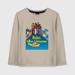Детский лонгслив хлопок The Beatles on a Yellow Submarine