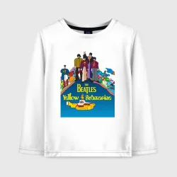 Детский лонгслив хлопок The Beatles on a Yellow Submarine