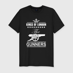 Мужская футболка хлопок Slim Arsenal The king of London Арсенал
