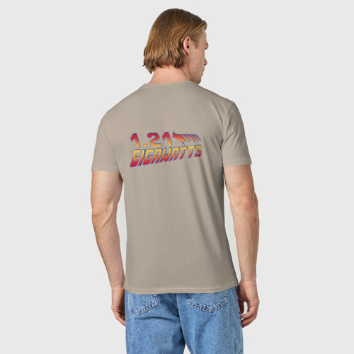 Мужская футболка хлопок Hill Valley, цвет миндальный - фото 4