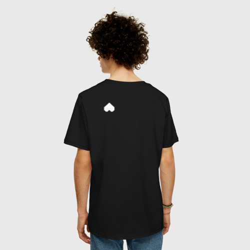 Мужская футболка хлопок Oversize Душа Монстра, цвет черный - фото 4