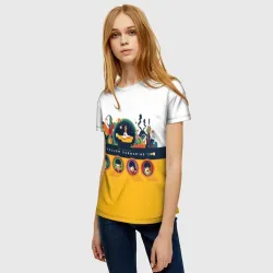 Женская футболка 3D Yellow Submarine Мультфильм 3D - фото 2