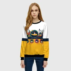 Женский свитшот 3D Yellow Submarine Мультфильм 3D - фото 2