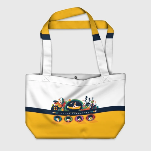 Пляжная сумка 3D Yellow Submarine Мультфильм 3D