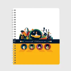 Тетрадь Yellow Submarine Мультфильм 3D