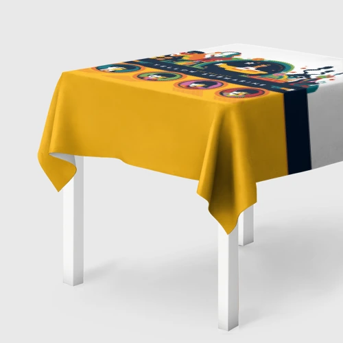 Скатерть 3D Yellow Submarine Мультфильм 3D