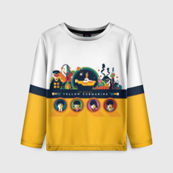 Детский лонгслив 3D Yellow Submarine Мультфильм 3D