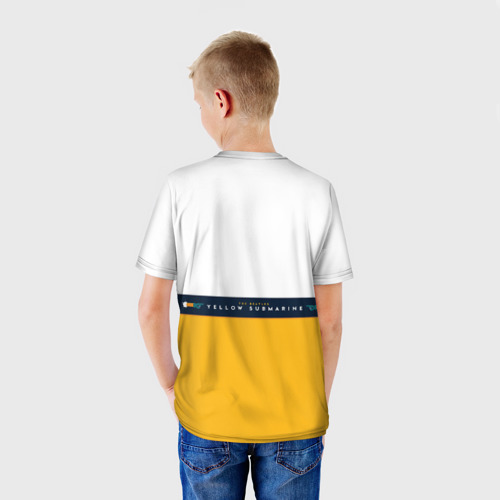 Детская футболка 3D Yellow Submarine Мультфильм 3D, цвет 3D печать - фото 4