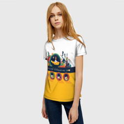 Женская футболка 3D Yellow Submarine Мультфильм 3D - фото 2