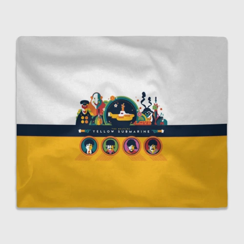 Плед 3D Yellow Submarine Мультфильм 3D