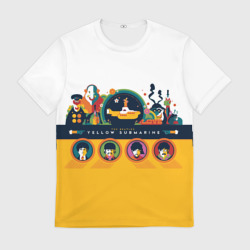 Мужская футболка 3D Yellow Submarine Мультфильм 3D