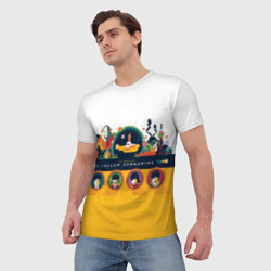 Мужская футболка 3D Yellow Submarine Мультфильм 3D - фото 2