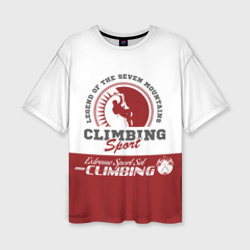Женская футболка oversize 3D Альпинизм - Climbing