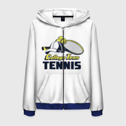 Мужская толстовка 3D на молнии Теннис Tennis