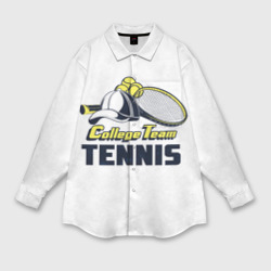 Женская рубашка oversize 3D Теннис Tennis