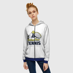 Женская толстовка 3D на молнии Теннис Tennis - фото 2