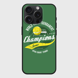 Чехол силиконовый для Apple iPhone 15 Pro матовый Большой Теннис Tennis