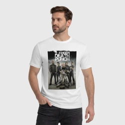 Мужская футболка хлопок Five finger death punch - group - фото 2