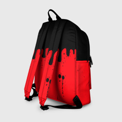 Рюкзак с принтом Chicago Bulls Чикаго Буллз Логотип для любого человека, вид сзади №1. Цвет основы: белый