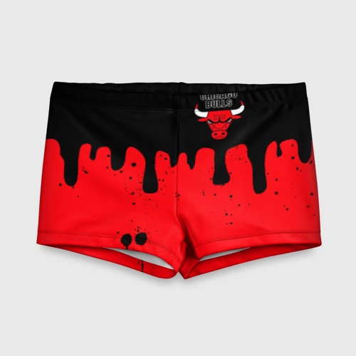 Детские купальные плавки 3D Chicago Bulls Чикаго Буллз Логотип