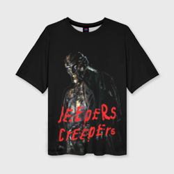 Женская футболка oversize 3D Джиперс Криперс - жуткий монстр