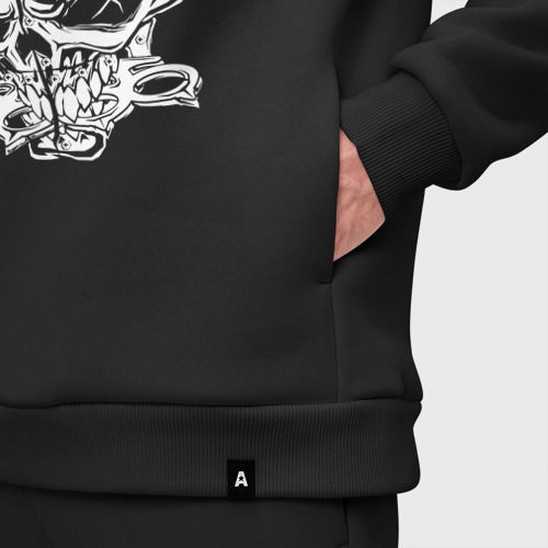 Мужской костюм oversize хлопок Five Finger Death Punch Groove metal, цвет черный - фото 6