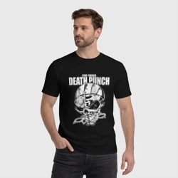 Мужская футболка хлопок Five Finger Death Punch Groove metal - фото 2