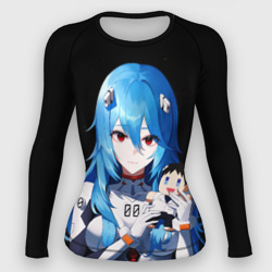 Женский рашгард 3D Рей Аянами с игрушкой Синдзи Евангелион