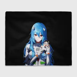 Плед 3D Рей Аянами с игрушкой Синдзи Евангелион