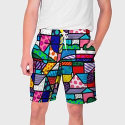 Мужские шорты 3D Ромеро Бритто красочный узор