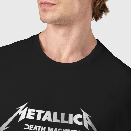 Мужская футболка хлопок с принтом Metallica Death Magnetic, фото #4