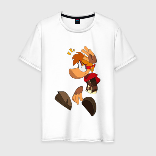 Мужская футболка из хлопка с принтом Rayman   legends, вид спереди №1