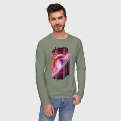 Мужской лонгслив хлопок Моя Вселенная. Космическое настроение - фото 2