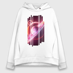 Женское худи Oversize хлопок Моя Вселенная. Космическое настроение