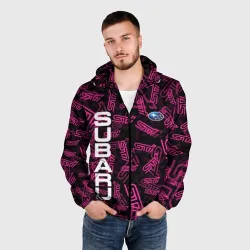 Мужская ветровка 3D Subaru STI pattern - фото 2