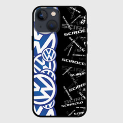 Чехол для iPhone 13 mini Volkswagen scirocco Half pattern