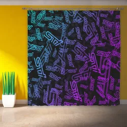 Фотошторы STI neon pattern - фото 2
