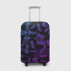 Чехол для чемодана 3D STI neon pattern