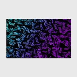 Бумага для упаковки 3D STI neon pattern