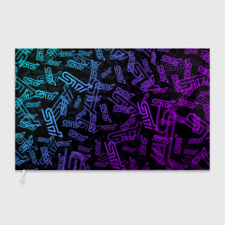 Флаг 3D STI neon pattern