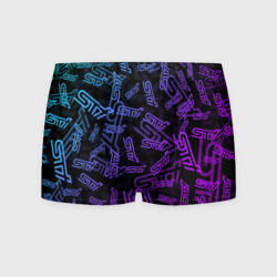 Мужские трусы 3D STI neon pattern