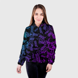Женская куртка 3D STI neon pattern - фото 2