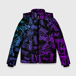 Зимняя куртка для мальчиков 3D STI neon pattern