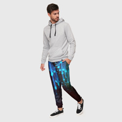 Мужские брюки 3D Звездопад Звёздный дождь - фото 2