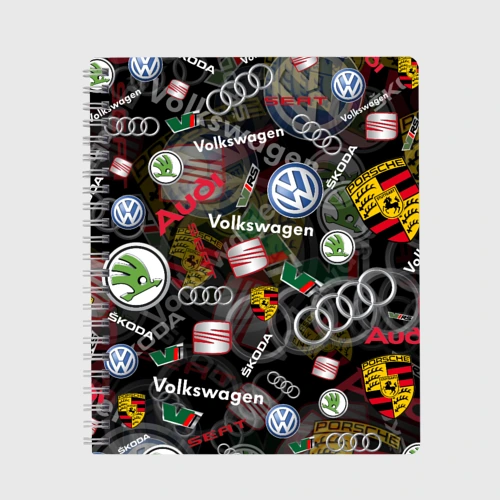 Тетрадь Volkswagen Group audi VW seat Porsche |Skoda