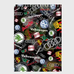 Скетчбук Volkswagen Group audi VW seat Porsche |Skoda