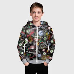 Детская толстовка 3D на молнии Volkswagen Group audi VW seat Porsche |Skoda - фото 2