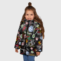 Зимняя куртка для девочек 3D Volkswagen Group audi VW seat Porsche |Skoda - фото 2
